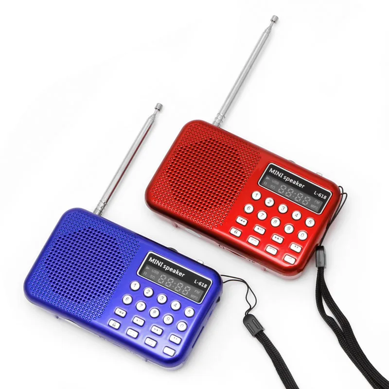 Мини ЖК-дисплей цифровой аудио FM радио USB Micro SD карты памяти Динамик MP3 музыкальный плеер