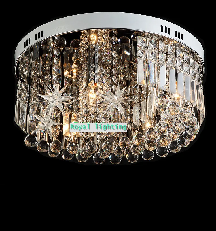 

Novelty Star Moon crystal ceiling lamp for children room crystal led kids light fixtures modern wedding round led ceiling light