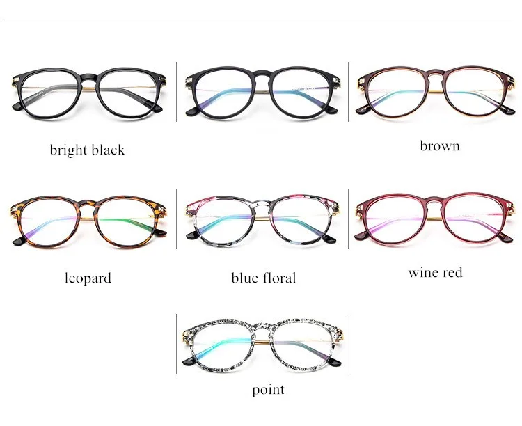 Ретро Круглые Gafas элегантные солнцезащитные очки модные Близорукость Оптические Компьютерные очки оправа простые очки Oculos De Grau Femininos