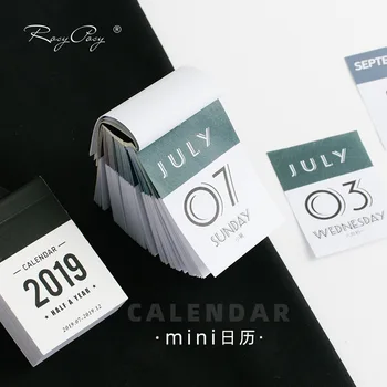 

2019-2020 Creative Retro Mini Calendar Week Plan Date Number Monthly Decorative Stickers DIY Scrapbooking Planner Photo