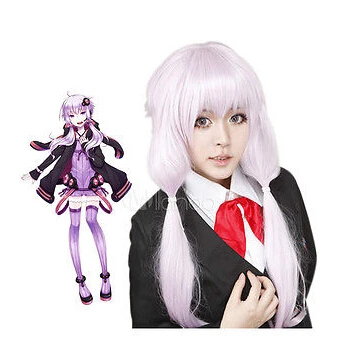 Free Shipping&gt&gt&gtSweet Purple VOCALOID Yuzuki Yukari Cosplay Faux Wig |