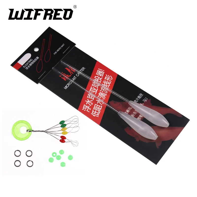 Wifreo 1pack (2pcs) Plastic Floating Micro Lure Fishing Fly Casting