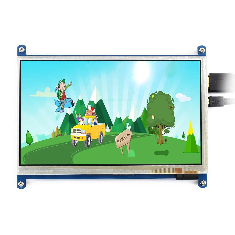 7.0 inch HDMI LCD Capacitive Touch Screen Display Touch Shield For Raspberry Pi 2 Model B (800*480) Banana Pi 