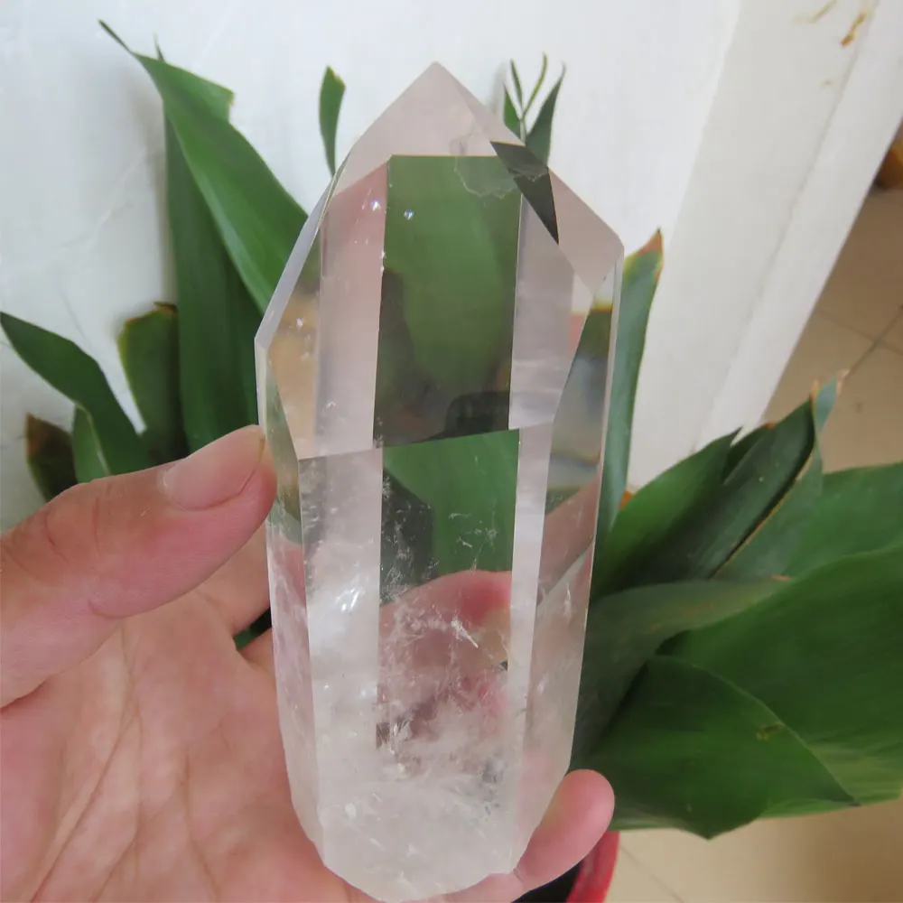 

394 100% Natural AAAA Clear Quartz Crystal Single Terminated Wand Point Crystal Point Wand Reiki Healing Mineral Specimen Stone