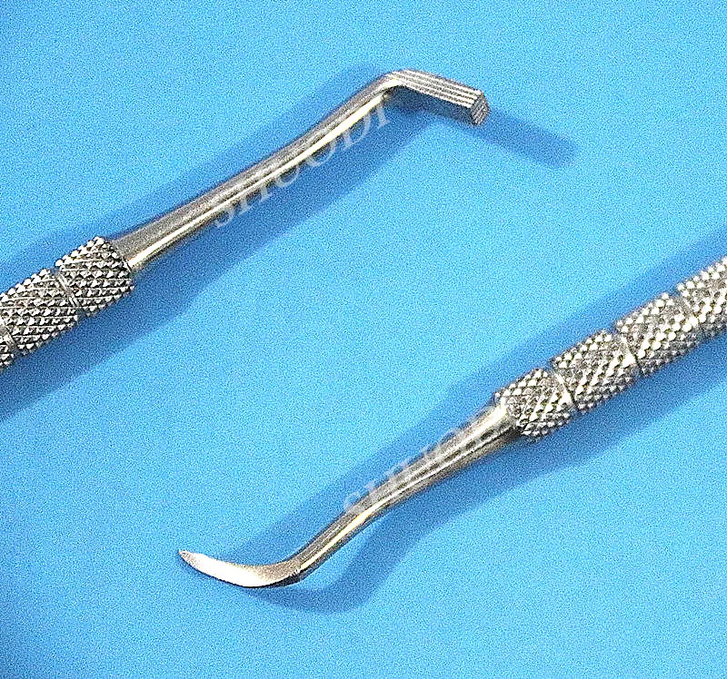 Dental Orthodontic Schure Band Seater Instrument Bank Pusher with Scaler on