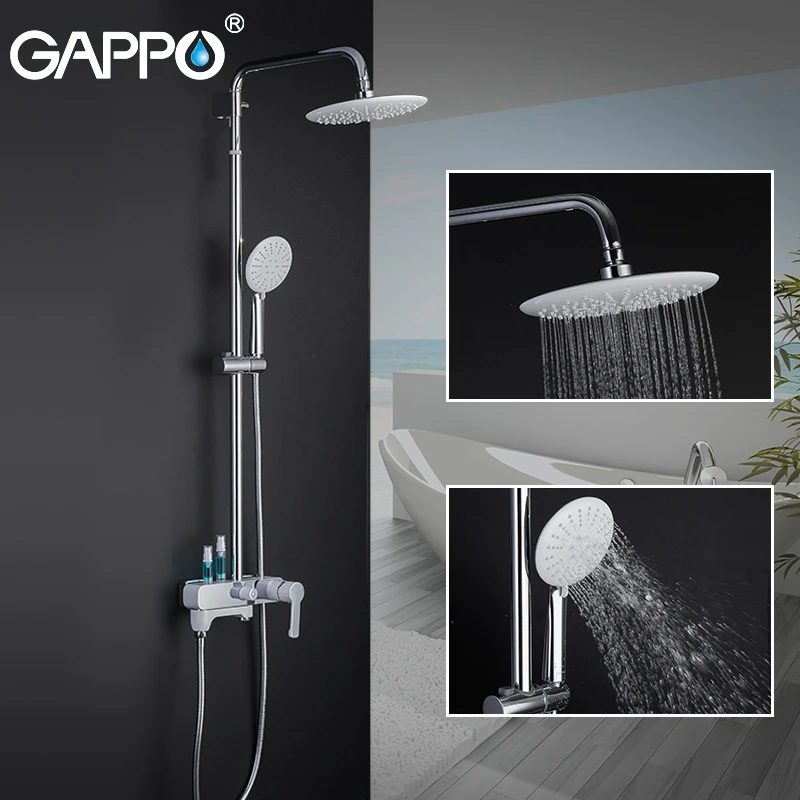 

GAPPO Bathroom Shower Faucets Bath Shower Mixer Chrome Shower Faucet Bathtub Faucet Bath Mixer Shower Head Set Faucet