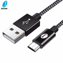 

J Jecent Micro USB Cable Fast Charge USB Data Cable for Samsung Xiaomi Tablet Android USB Charging Cord Microusb Charger Cable