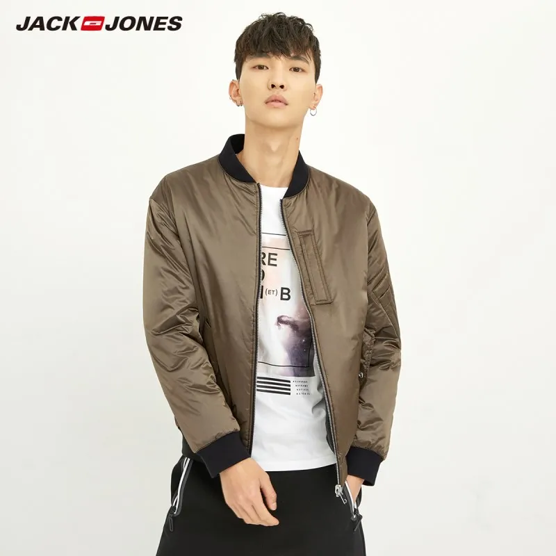 JackJones Мужская Осенняя короткая куртка с подкладкой, короткое пальто, мужская одежда 218309503