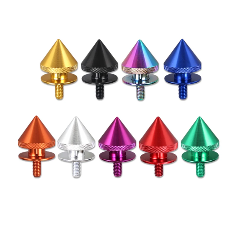 Universal Red Spike Quick Release Fasteners for Car Bumper Trunk Hatch Lids Aluminum Release Attachment Fastener r30 quick release fasteners