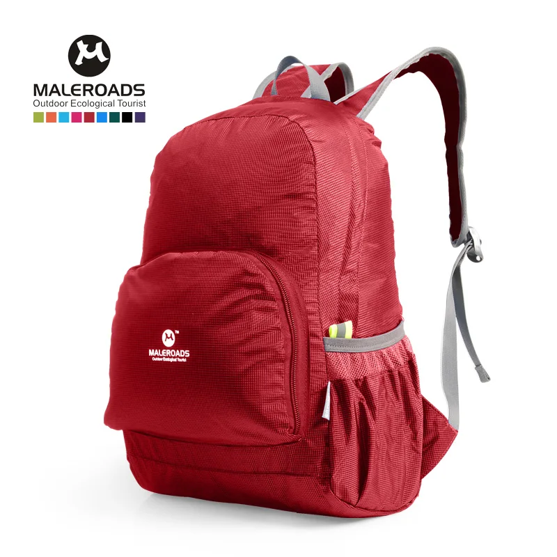 Ультра-светильник, рюкзак для путешествий, походный рюкзак, прочный светильник, рюкзак для мужчин и женщин, складной походный рюкзак для путешествий и школы - Цвет: Red 25L
