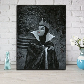 

Snow White And TheSeven Dwarfs Betrayed By Mirror Evil Queen HD Art Canvas Poster Painting Wall Picture Print Home Bedroom Decor