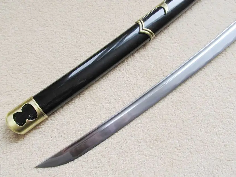 S2668 аниме ORONOA ZORO YUBASHIRI кисть в виде меча HAMON BLADE W/FULLER 4" цельный