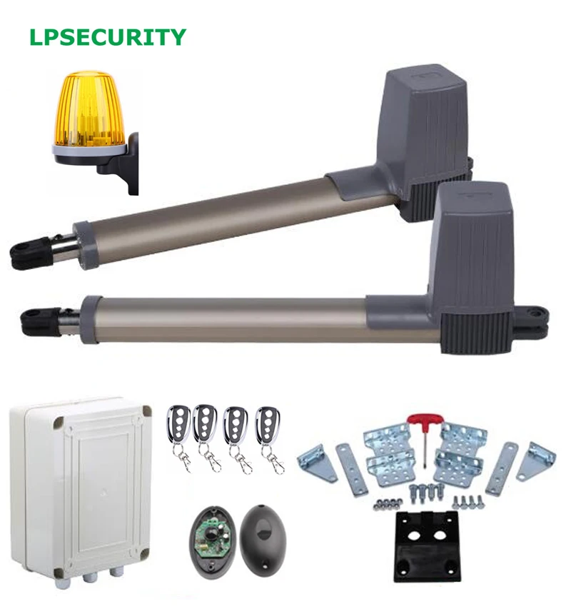 LPSECURITY 24VDC автоматический Электрический распашной механизм комплект для