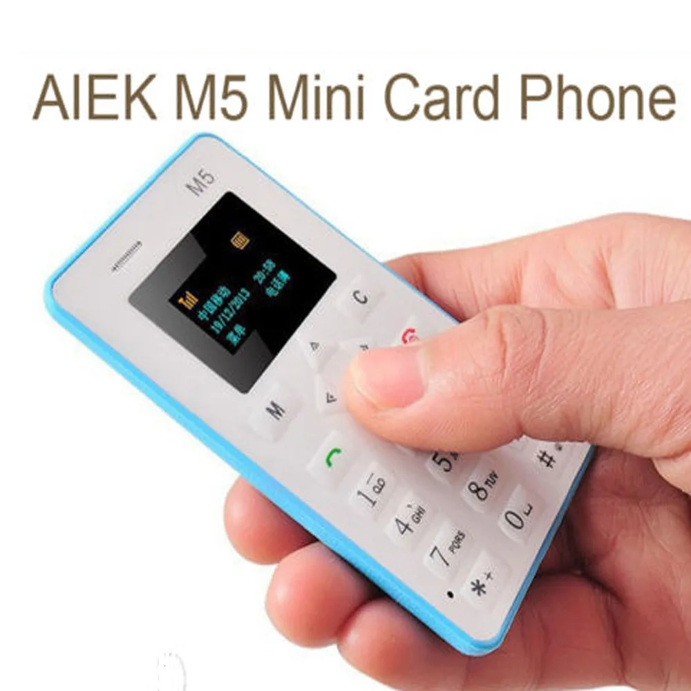Good AIEK M5 Card Cell Phone 4.5mm Ultra Thin Pock...