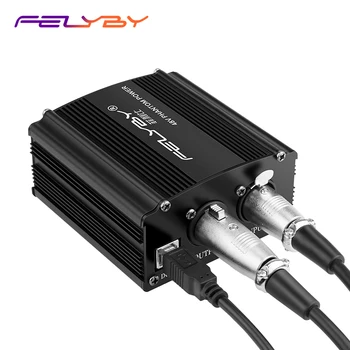 

FELYBY 48V phantom power for any condenser microphone recording