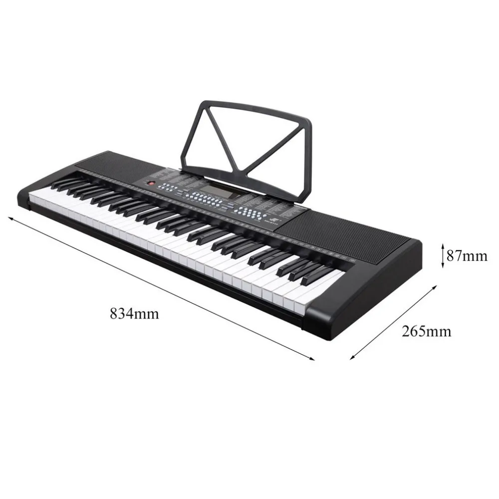 

MK-2117 255 Timbres 255 Rhythms Electronic Keyboard 61 Keys LED Display Electronic Organ 3-Step Lesson Digital Piano