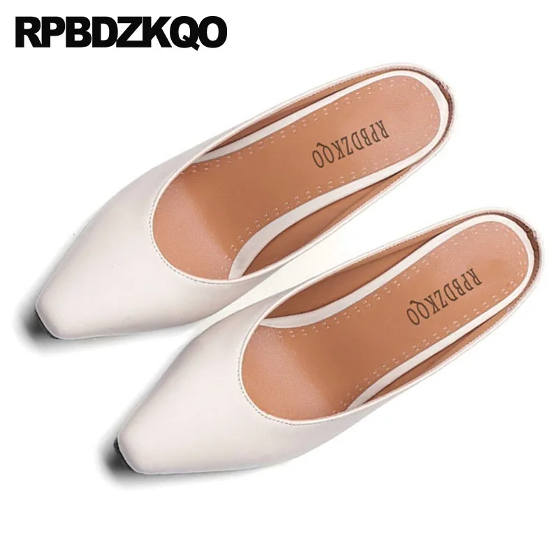 Pumpen schwarzes Sexy Beige Maultiere gelb Frauen Für Größe Gelb Beige High China Designer 2018 Grün Chunky Pantoffel Moderne Heels grün 34 Schuhe Karree 4 4q7OxwF1