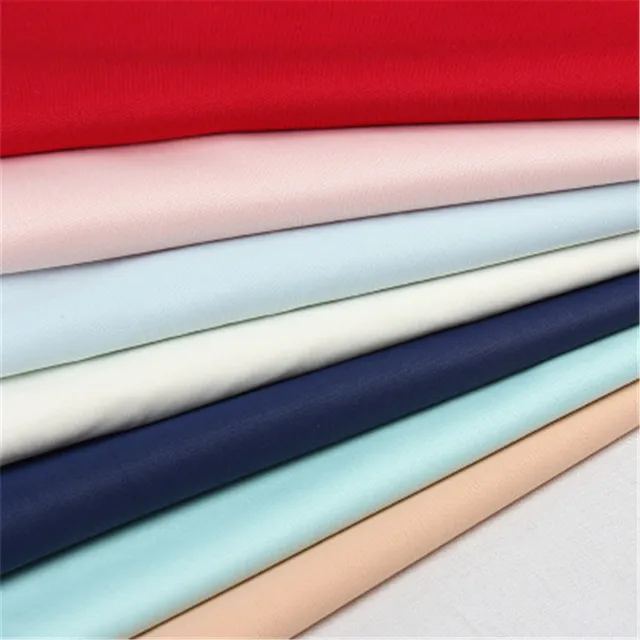 Polyester knitting Pure color Clothing lining Fabric Breathable soft