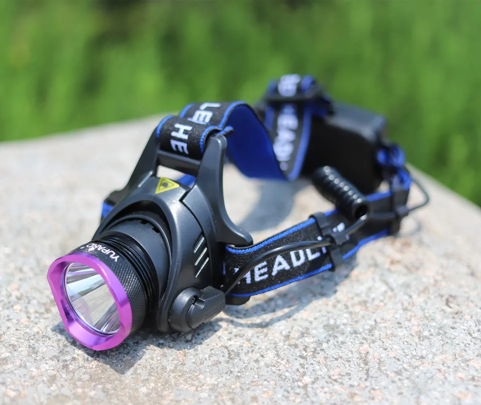 YUPARD XM-L2 T6 светодиодный налобный фонарь для кемпинга, рыбалки, спортивный фонарик, Головной фонарь+ 2*18650 2200 мАч батарея+ зарядное устройство