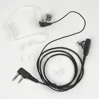 XQF 10pcs Air Tube Earpiece Headset Mic PTT for Kenwood Baofeng UV5R Portable Radio Walkie Talkie