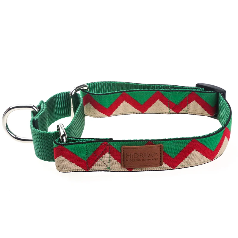 Nylon Rainbow Dog Collars For Big Dogs Outdoor Tactical Training Led Dog Collar Necklace Pet Supplies Leather Decoration HD002008 (1)