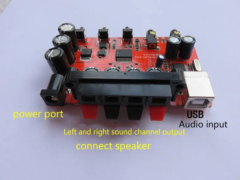 Плата усилителя мощности STA333BW USB чистая цифровая со звуковой картой USB/ЦАП с