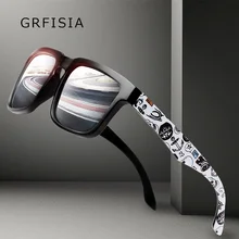 GRFISIA Модные солнцезащитные очки для мужчин поляризационные HD вождения Квадратные Солнцезащитные очки поляризационные очки Ультралегкая оправа мужские солнцезащитные очки sol G511