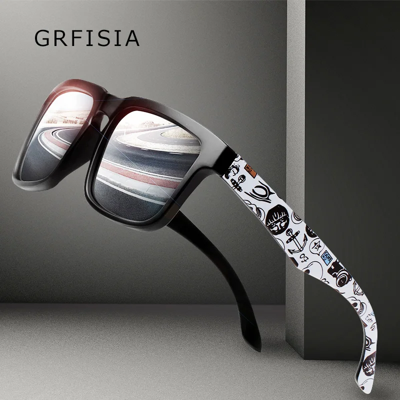 Солнцезащитные очки GRFISIA для мужчин поляризационные квадратные HD вождения