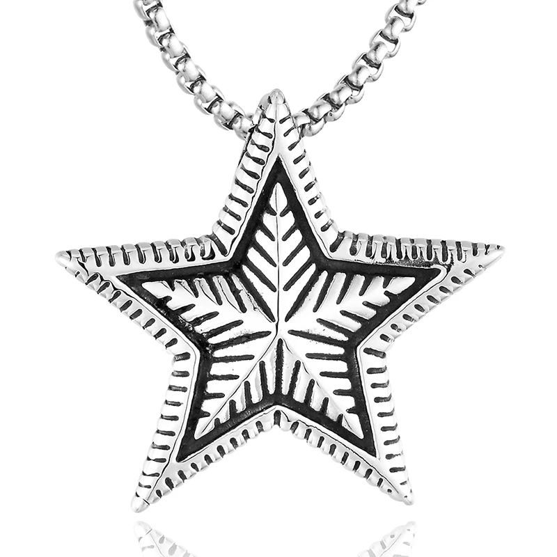 

Star Of David Pendant Necklace Jewelry Stainless Steel/Gold Color Chain Charms Hexagram Necklace Men/Women VD014