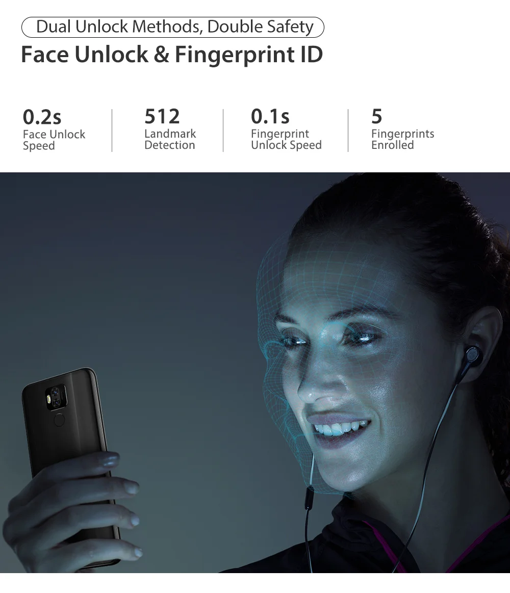 Ulefone power 6 4G LTE мобильный телефон Android 9,0 MTK6765V Восьмиядерный распознавание лица сканер отпечатков пальцев Смартфон 6,3 дюймов 4 Гб 64 Гб 5000 мАч 16