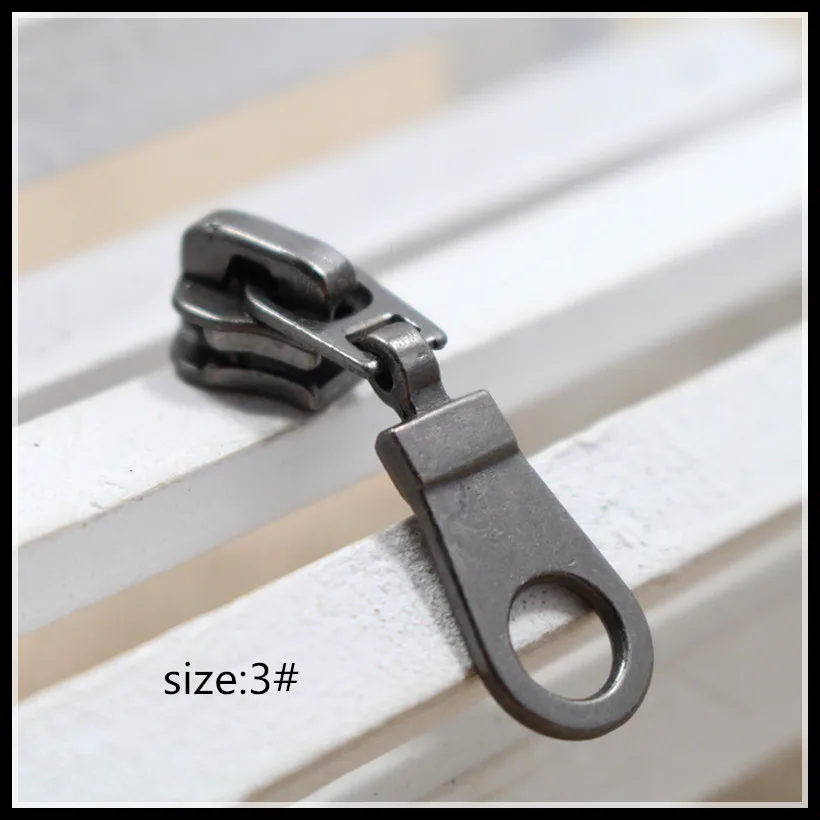 3 Wholesale 10pcs Zipper Sliders Metal Zipper Pulls zipper Head For