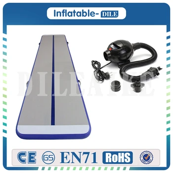 

High Quality 600x100x20cm Inflatable Air Track Tumbling Mats With Free One Electric Pump For Children