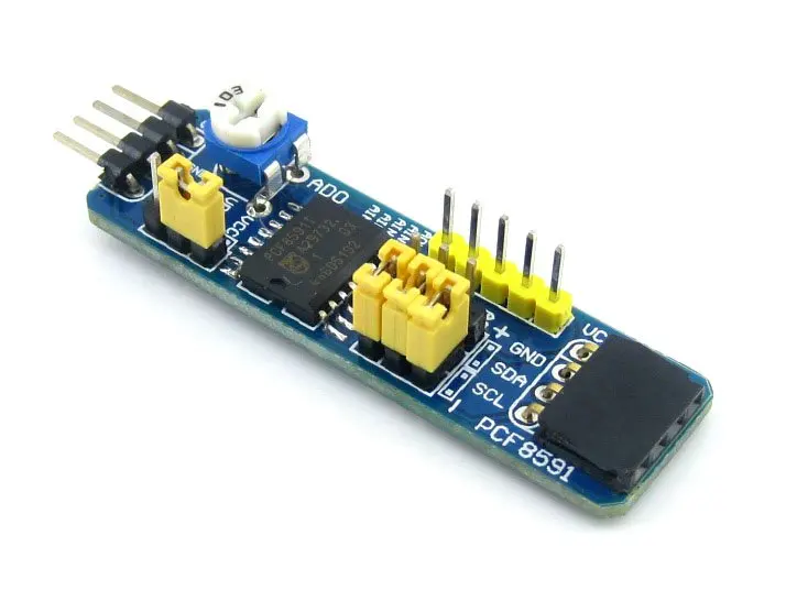 PCF8591 AD DA плата модуль 8 битный A/D/A конвертер с разъемом I2C регулируемый резистор