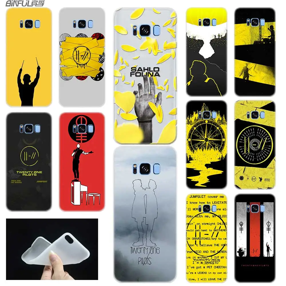 

Case For Samsung S5 S6 S7 Edge Plus S8 S9 S10 E Plus Case Cover Soft Silicone 3D TPU Note 8 9 10 Pro Twenty One Pilots