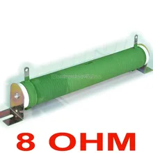 8 ohm 500 Watts Non-inductive Wirewound Coated Ceramic Tube Resistor, Audio Amplifier Dummy Load, 500W.