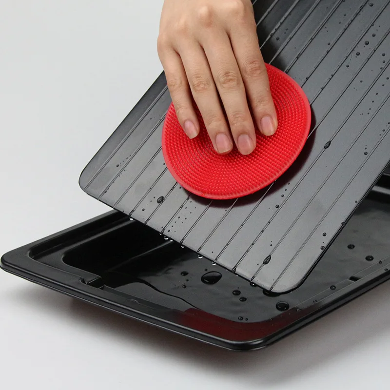 Fast Defrosting Tray with Cleaner Frozen Meat Defrost Food Thawing Plate Board Kitchen Tool HG99