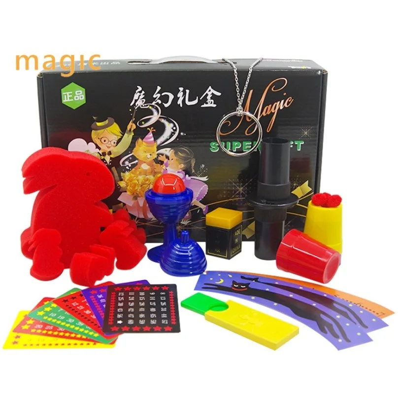 Детский магический набор для детей, волшебные фокусы, игрушки для детей, набор игрушек для детей, для мальчиков, Прямая поставка YH1838