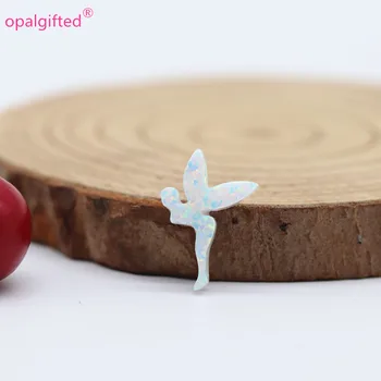 

(5pcs/lot)Free sgipping High quality opal fairy 10x14.7mm white Angel Fairy Opal Pendants for gift factory price for jewelry