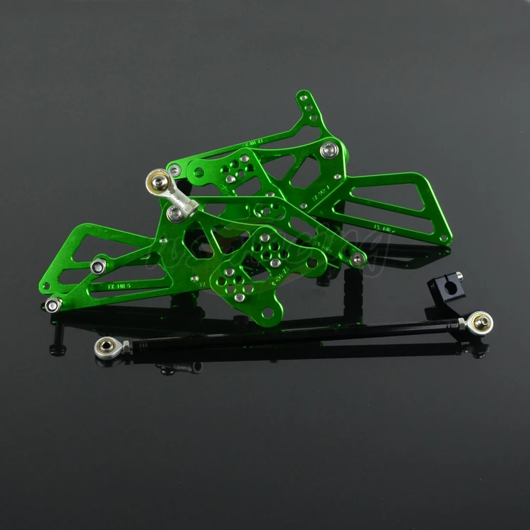 Регулируемые подножки для мотоциклов с ЧПУ педалей KAWASAKI ZX 14 ZZR1400 2006 2011 06 07 08 09 10