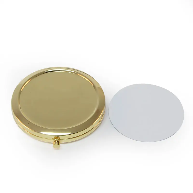 DIY Kit из золотистого металла компактное зеркало для макияжа круглое