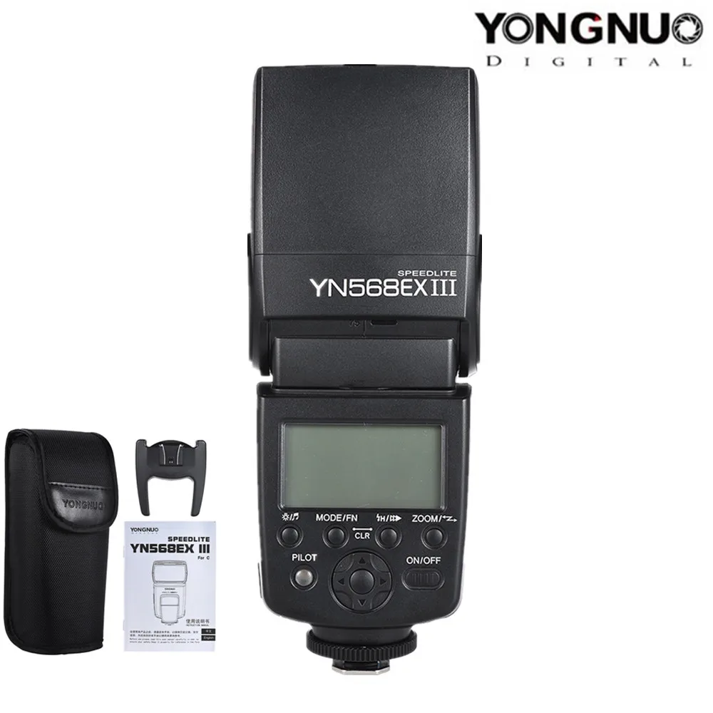 Беспроводная вспышка YONGNUO для Canon 1100d 650d 600d 700d YN568EX III TTL HSS Nikon D800 D750 D7100 | Электроника