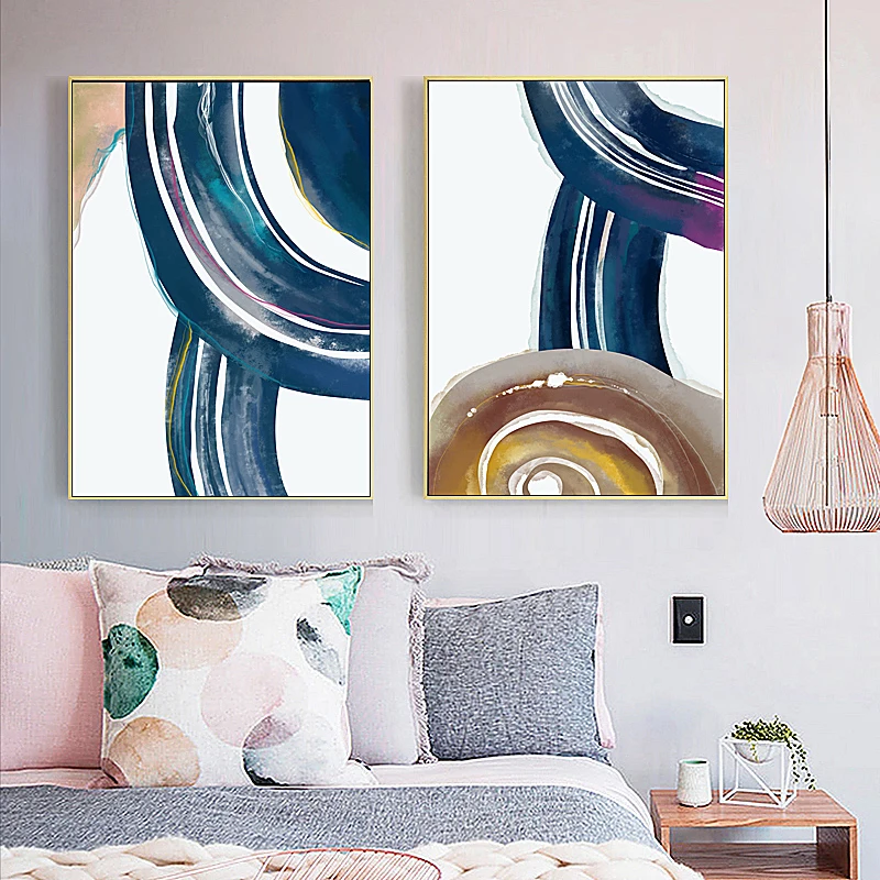 SD-LINLEEHON-Modern-Decoration-Oil-Painting-Canvas-Art-Colorful-Lines-Wall-Picture-For-Living-Room