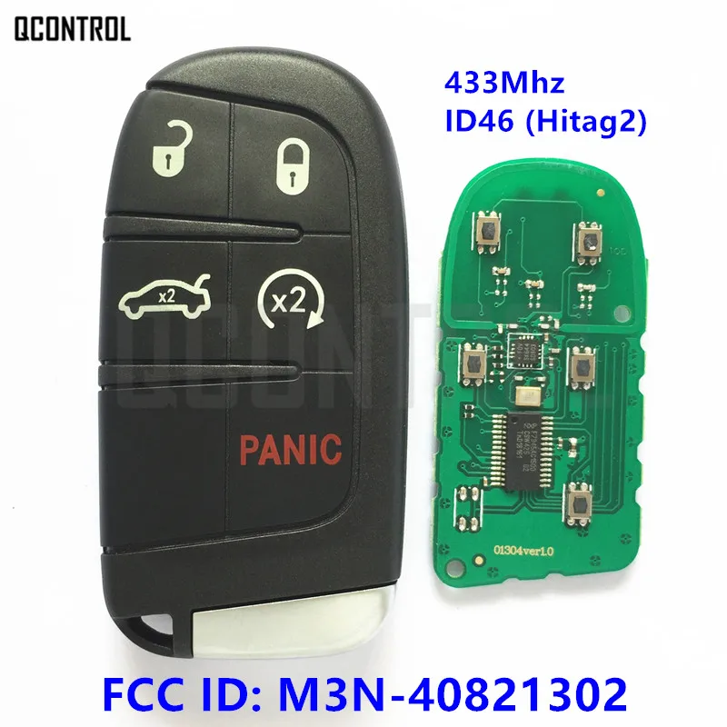 QCONTROL FCC ID: M3N-40821302 умный дистанционный ключ для DODGE/Chrysler 300 Зарядное устройство Путешествие Challenger Durango