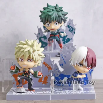 

My Hero Academia Kyun Chara Izuku Midoriya Bakugou Katsuki Todoroki Shoto Q Version PVC Figure Collectible Model Toy Doll