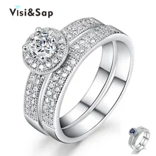 Eleple Couple ring set White Gold color rings for women lovers wedding bands gifts ring engagement Bijoux Jewelry MSR091 Eleple Couple ring set White Gold color rings for women lovers wedding bands gifts ring engagement Bijoux Jewelry MSR091