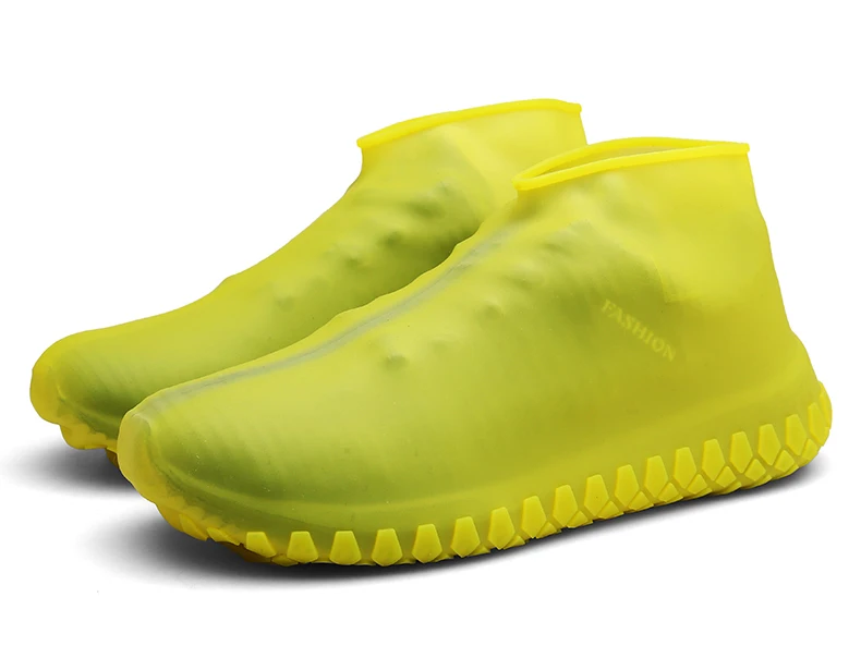 Утепленная обувь с силиконовым гелем; Водонепроницаемая Обувь для дождливой погоды; Многоразовые резиновые эластичные противоскользящие ботинки