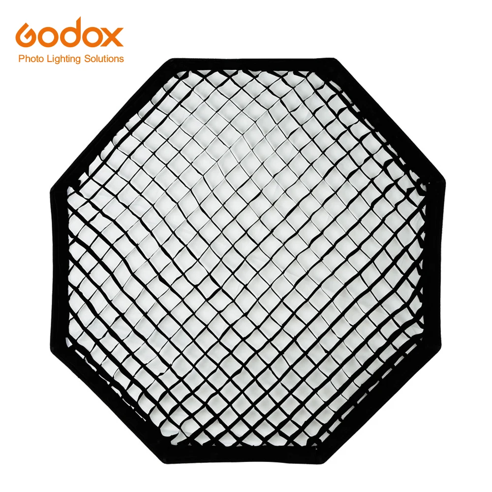 Софтбокс Godox 120 см 4" восьмиугольный сотовый софтбокс с решеткой софтбокс с креплением Bowens для студийной вспышки