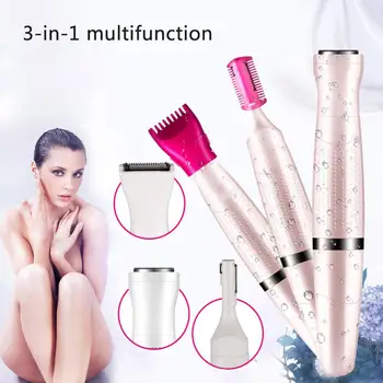 

Multifunction 3In1 Waterproof Hair Removal Tool Electric Epilator Trimmer Set Bikini Body Face Underarm Hair Shaving Machine