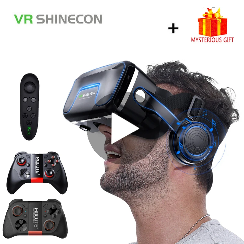 VR Shinecon 10.0 Helmet 3D Glasses Virtual Reality Casque For...