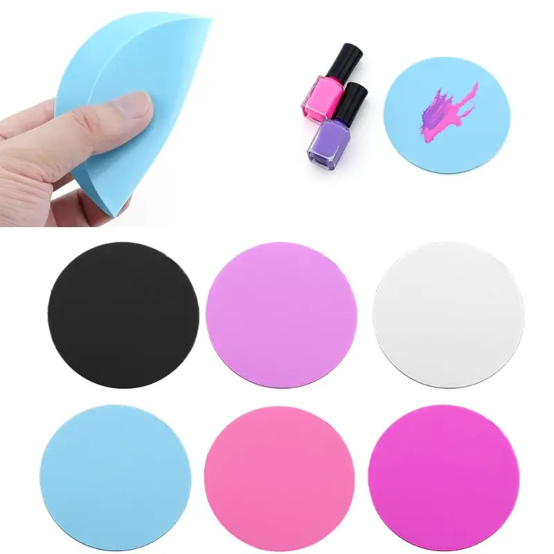 

UV Resin Frame Round Pad Color Tone Pigment Palette Silicone Pad Jewelry Tools